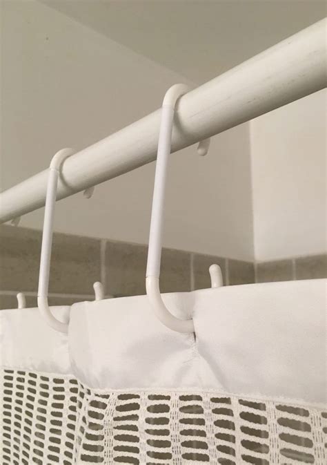 shower curtain extension hooks|shower curtain hooks extra long.